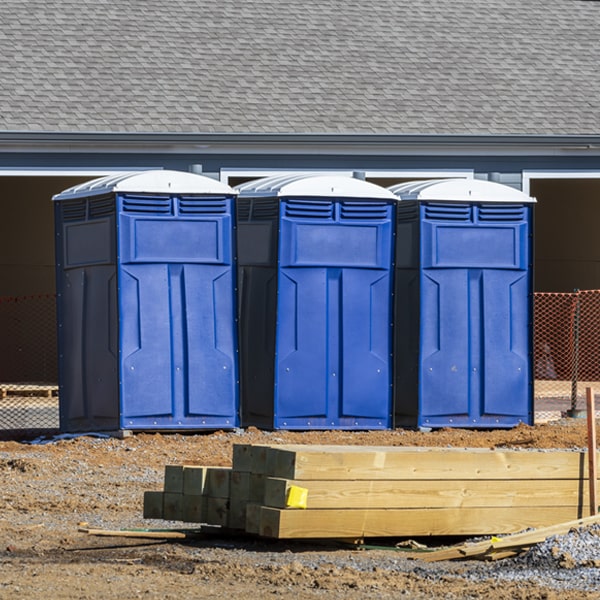 how can i report damages or issues with the portable toilets during my rental period in Englevale ND